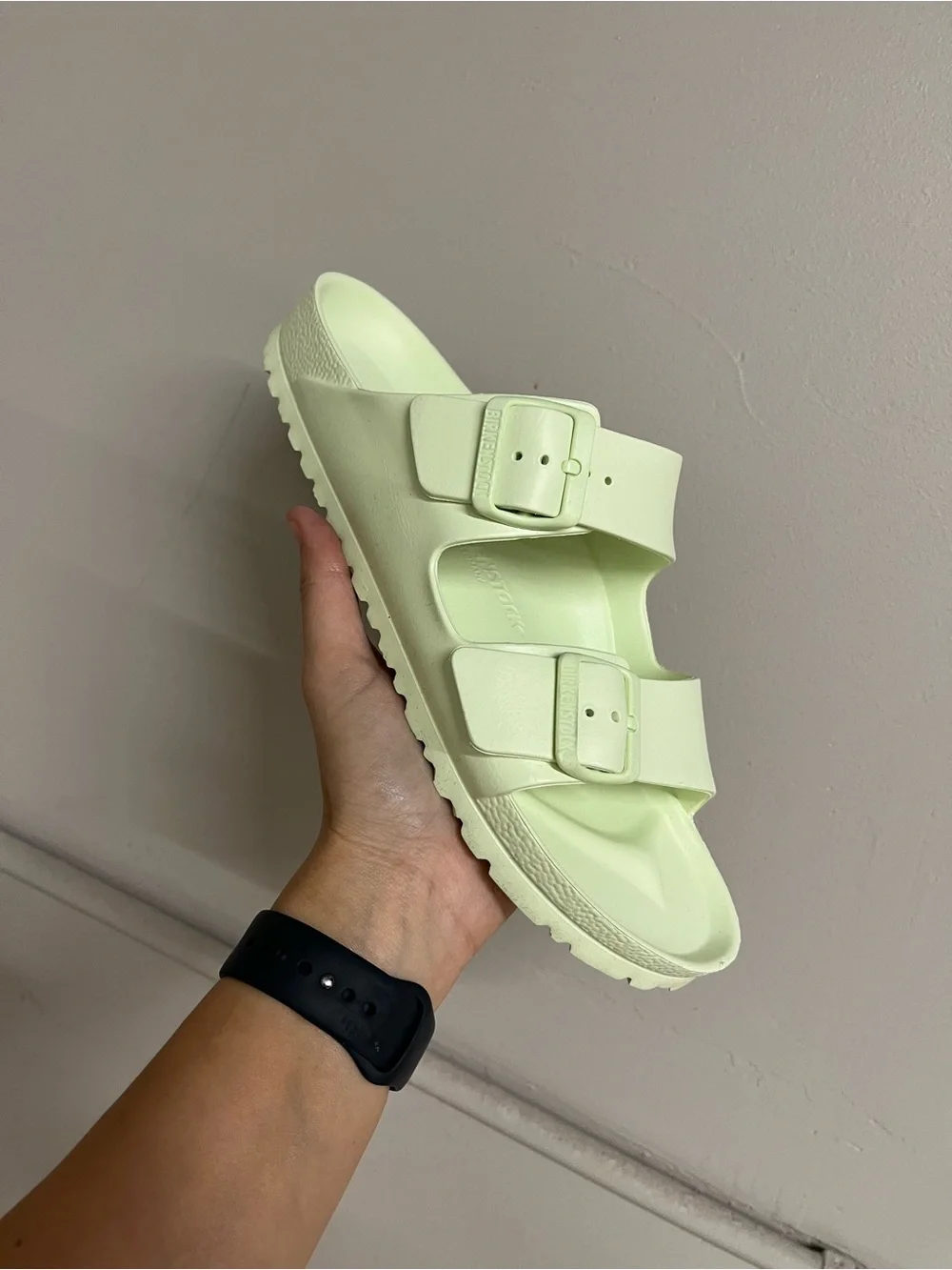 Birkenstock Arizona EVA Sandals in Pale Mint - Picture 1 of 4
